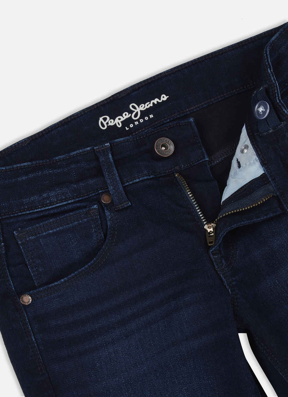 Boys Cashed Blue Mid Rise Slim Powerflex Jeans, , large image number 2