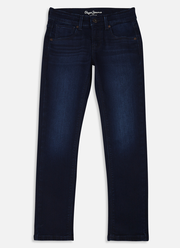 Boys Cashed Blue Mid Rise Slim Powerflex Jeans