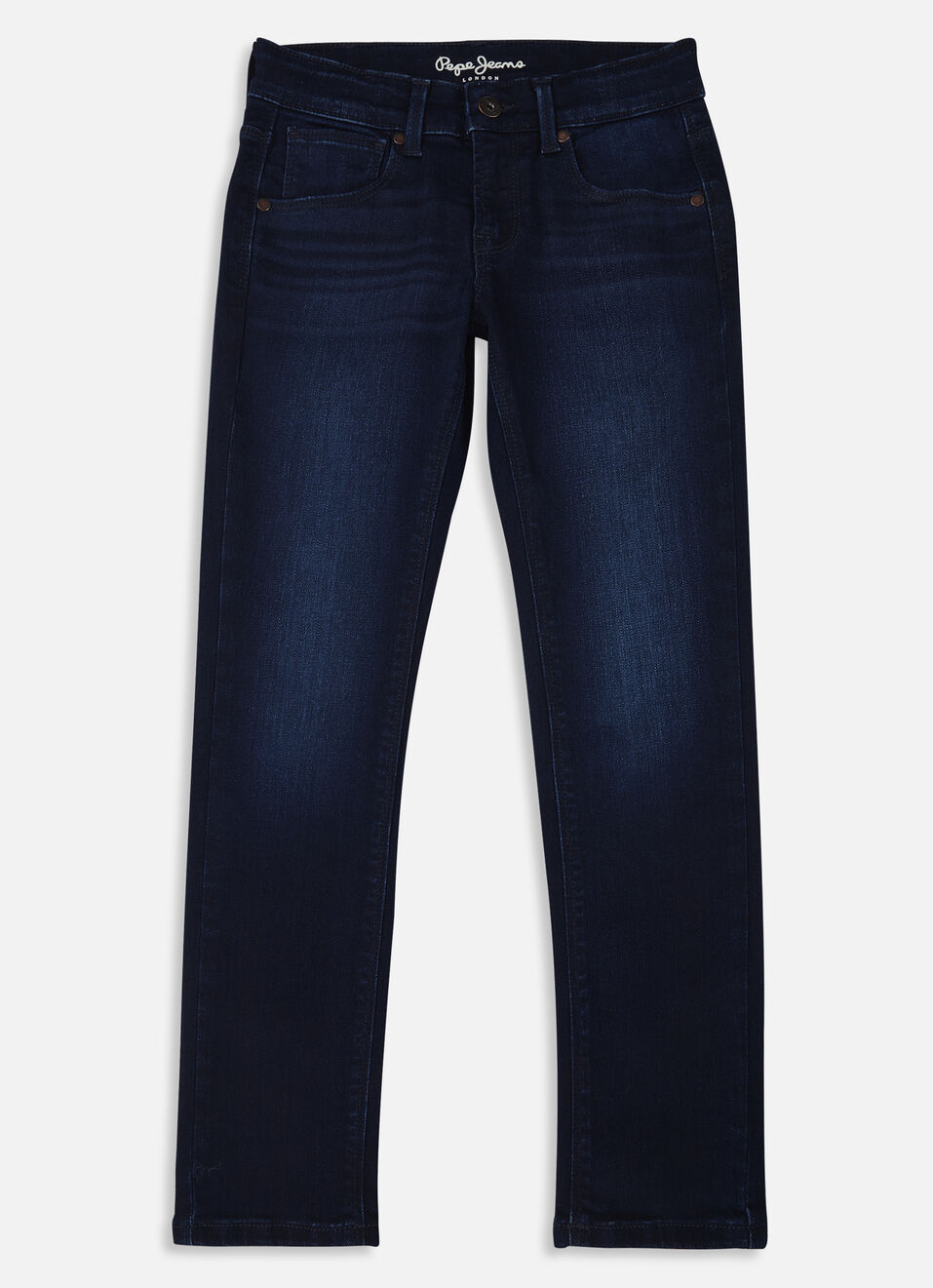 Boys Cashed Blue Mid Rise Slim Powerflex Jeans, , large image number 0
