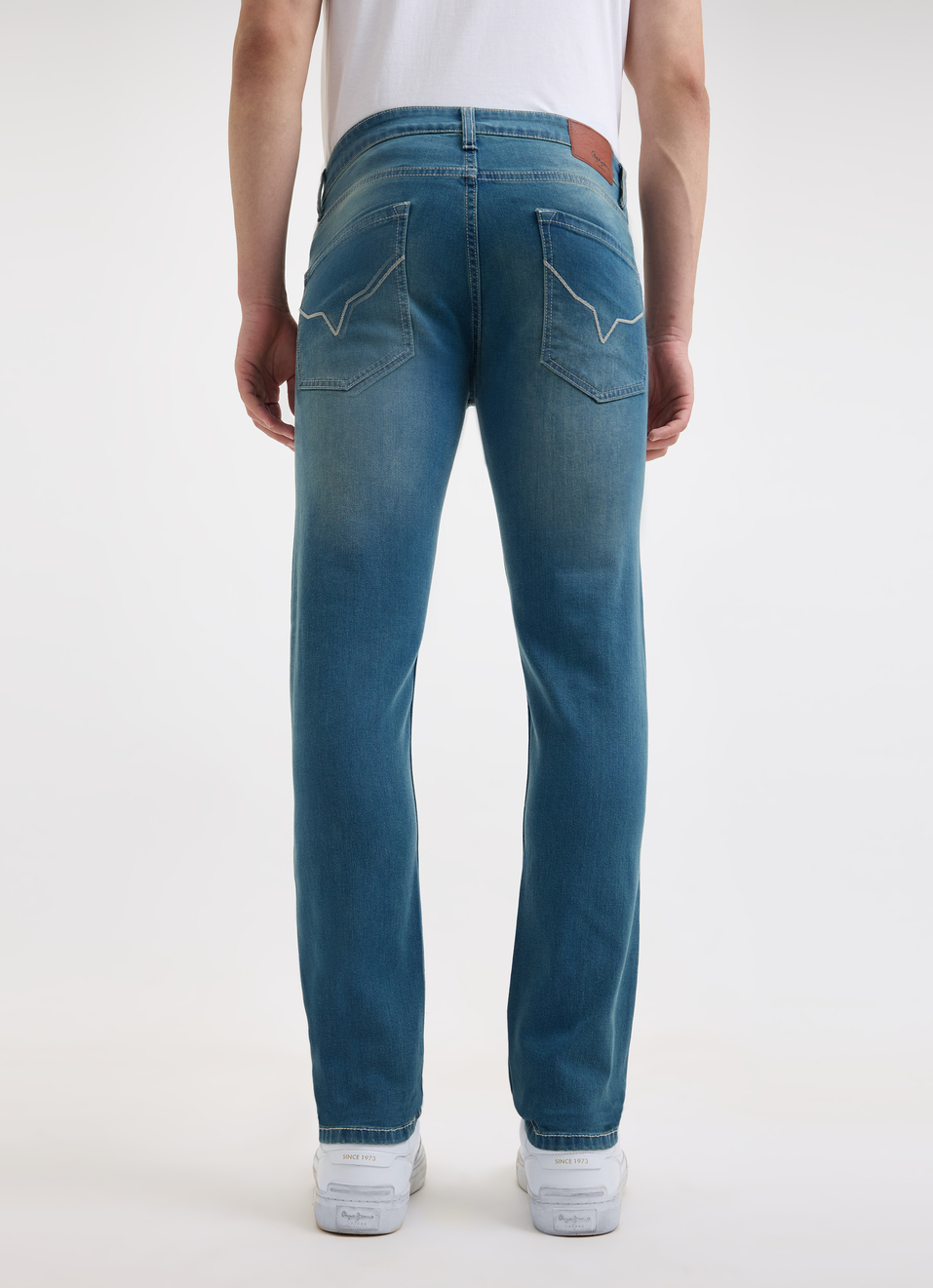Men Blue Slim Fit Mid Rise Jeans , , large image number 2