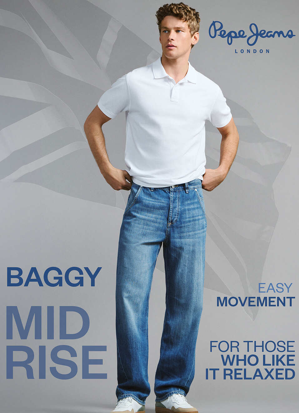 Men Blue Relaxed Barrel Fit Mid Rise Jeans, , large image number 7