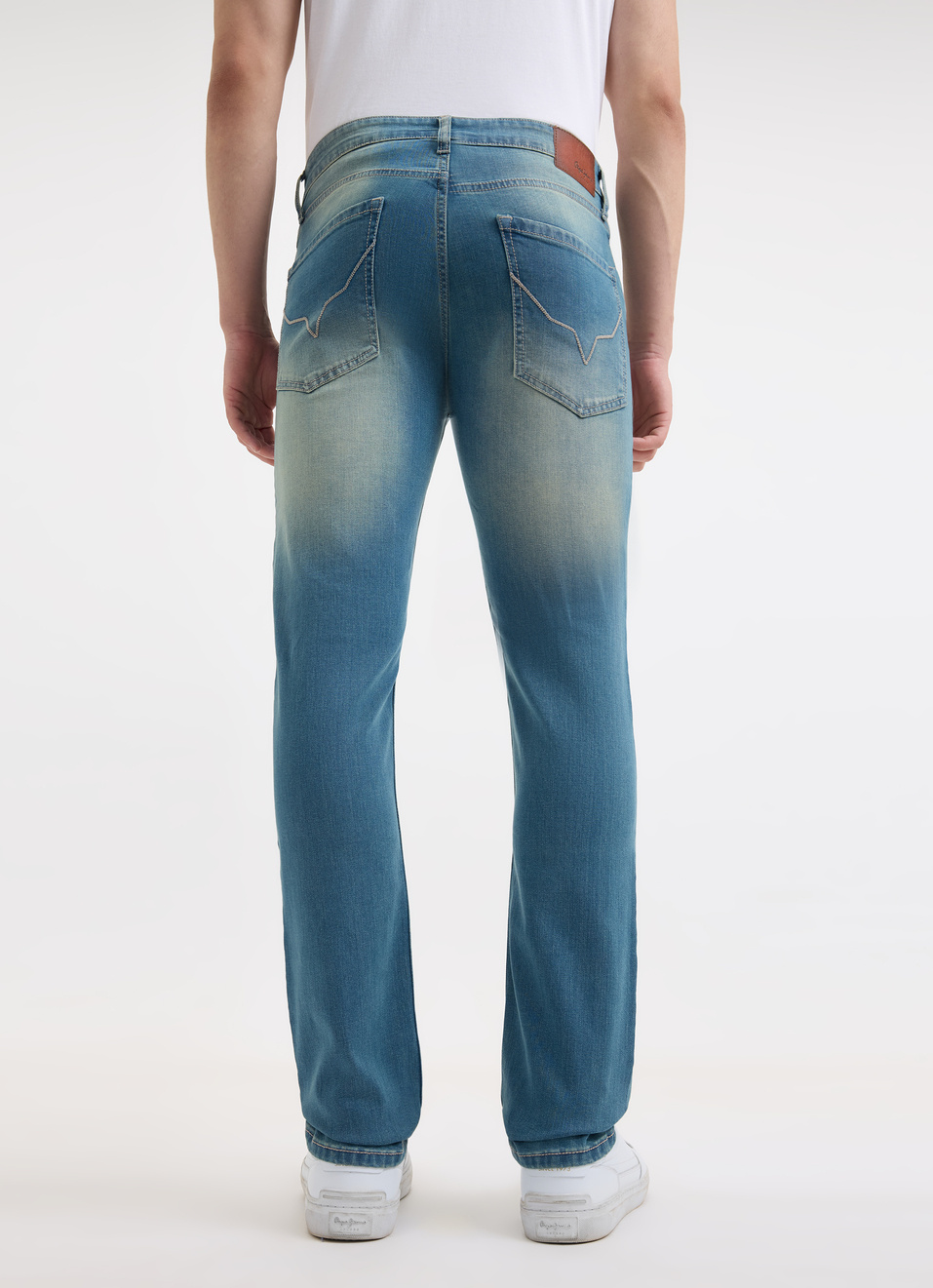 Men Blue Slim Fit Mid Rise Jeans , , large image number 2
