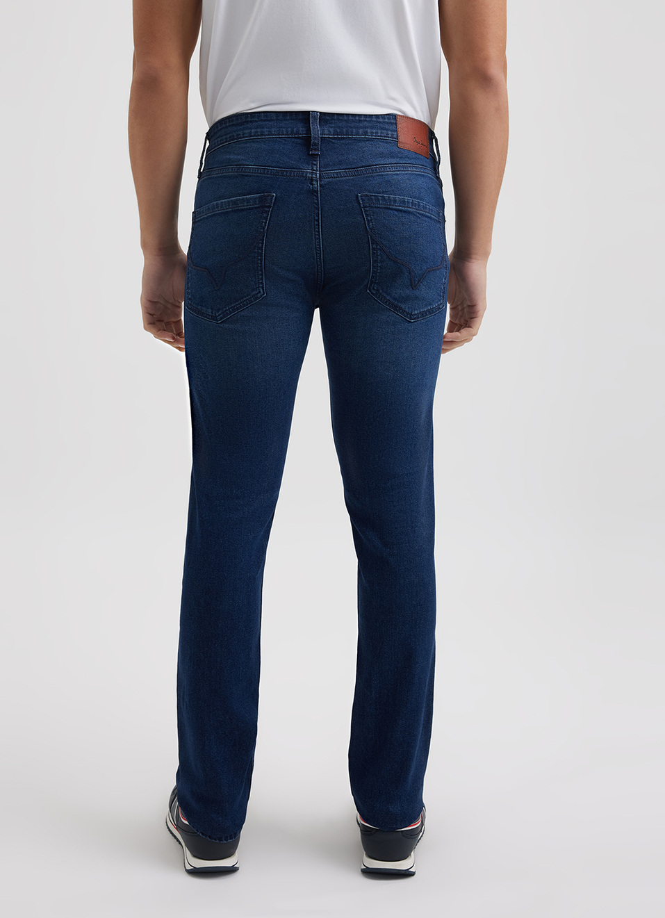 Men Blue Slim Fit Mid Rise Jeans, , large image number 4