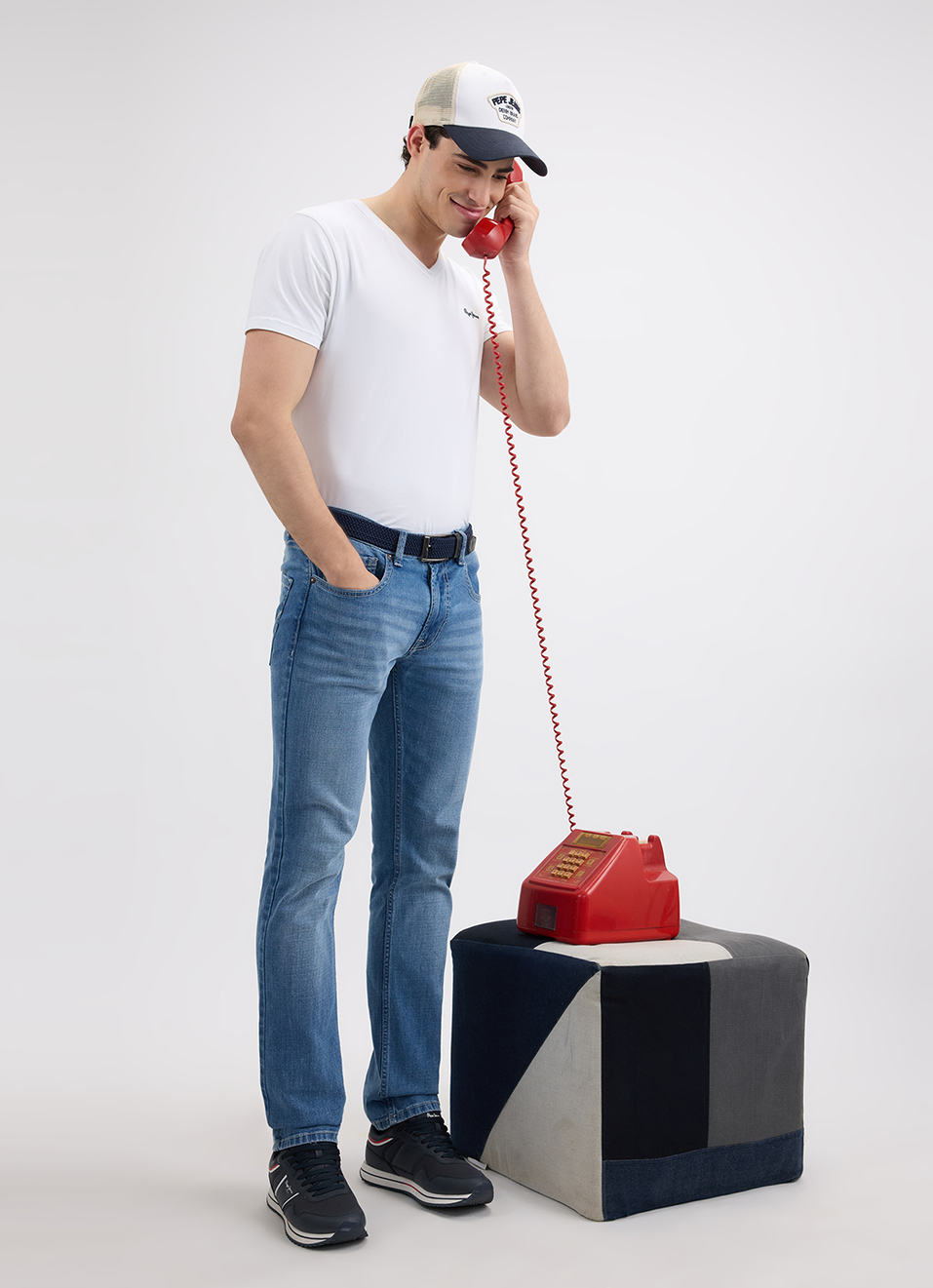 Men Blue Straight Fit Mid Rise Jeans, , large image number 6