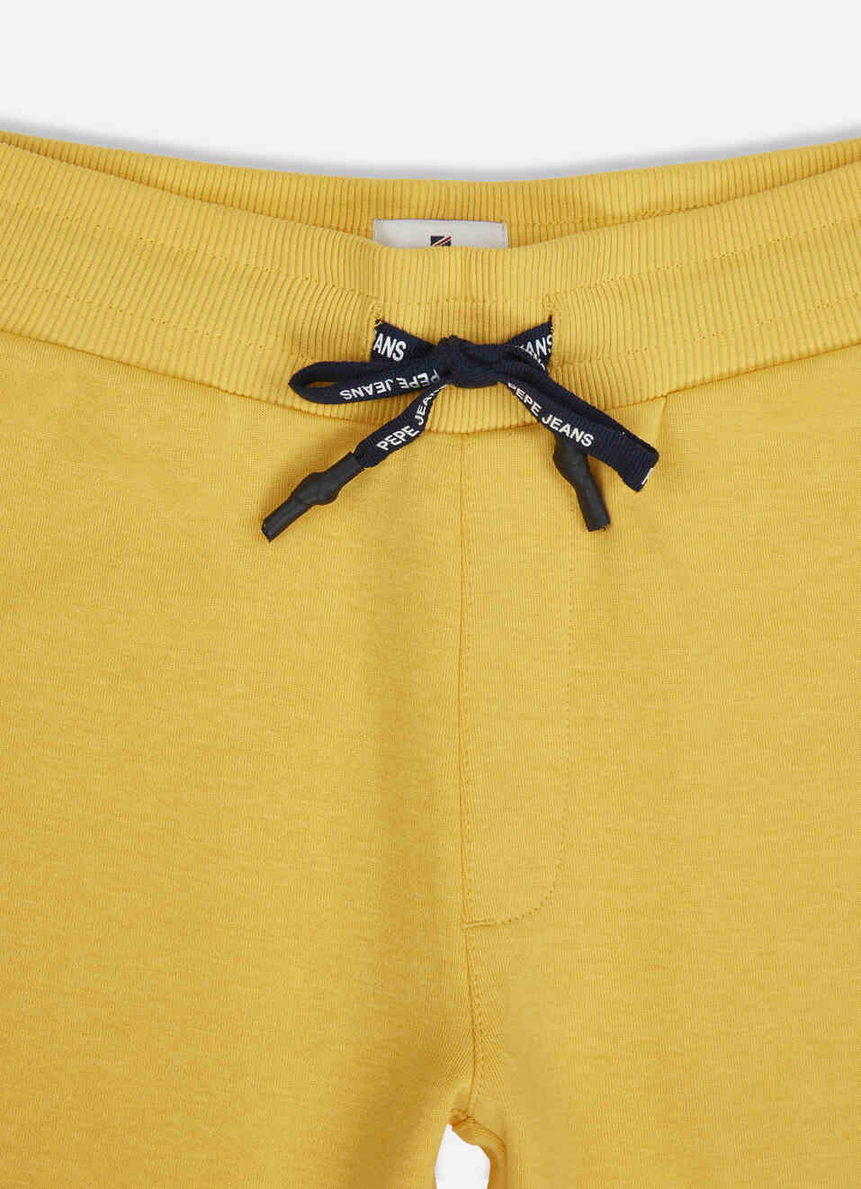 Boys Yellow Ribbed Waist Knit Shorts, , large image number 2
