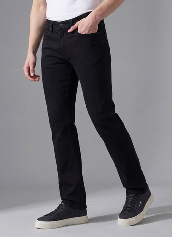 Men Black Bootcut Fit Mid Rise Jeans