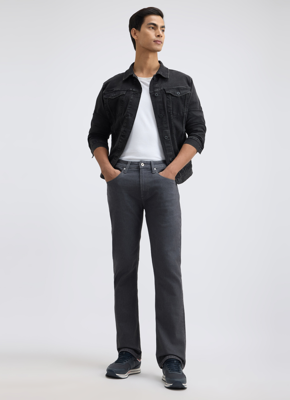 Men Grey Bootcut Fit Mid Rise All-climate Stretchable Jeans, , large image number 5