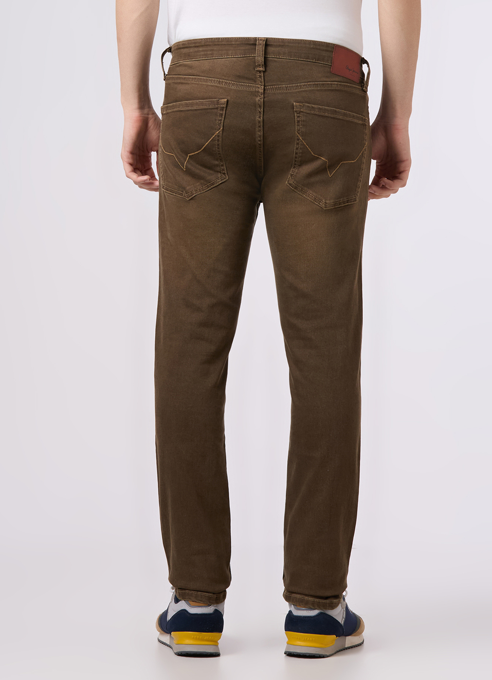 Men Brown Low Rise Slim Fit Stretchable Jeans, , large image number 2