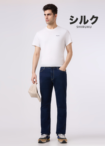 Men Blue Mid Rise Straight Fit Stretchable Jeans