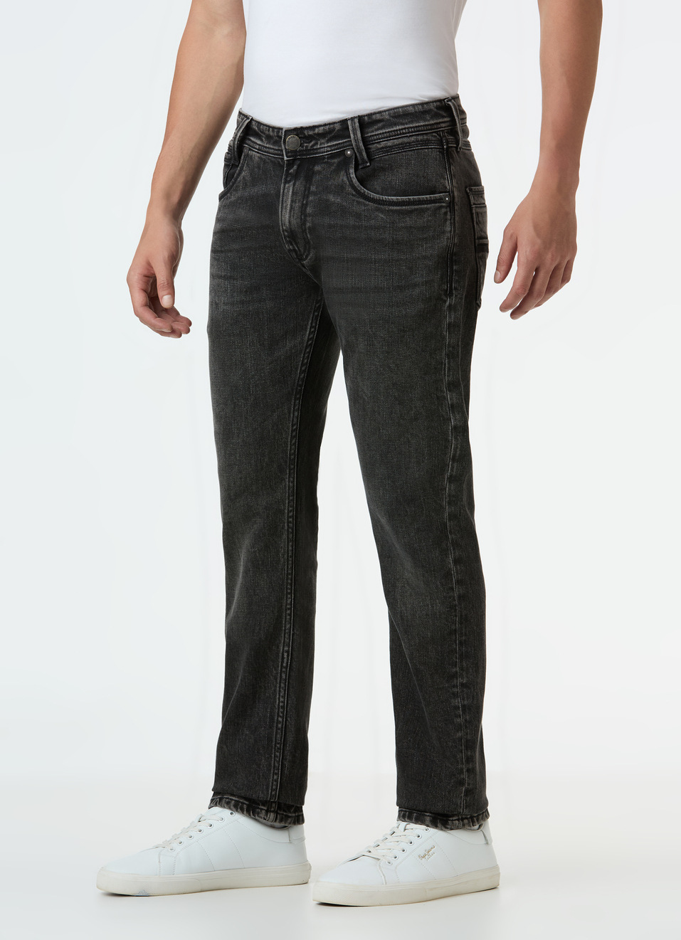 Men Grey Mid Rise Slim Fit Stretchable Jeans, , large image number 3