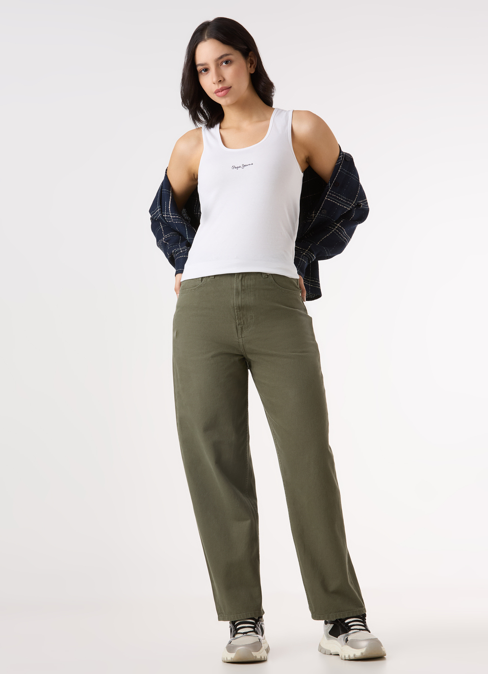 Women Green High Rise Tapered Fit Jeans, , large image number 0