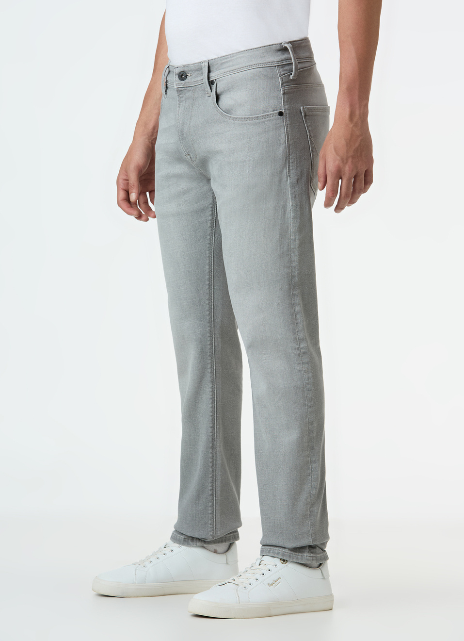 Men Grey Mid Rise Slim Fit Stretchable Jeans, , large image number 3