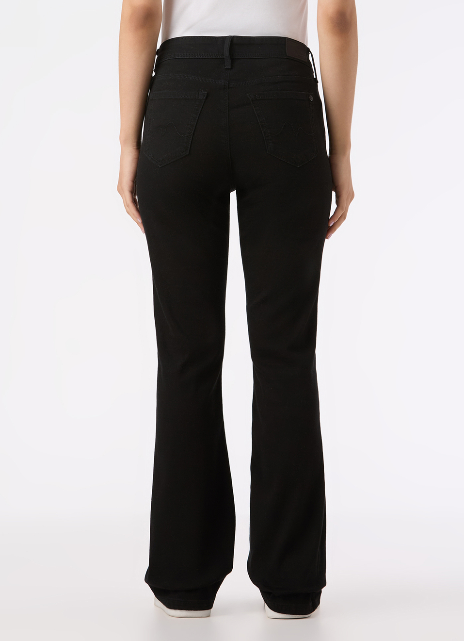 Women Black High Rise Straight Fit Jeans, , large image number 2