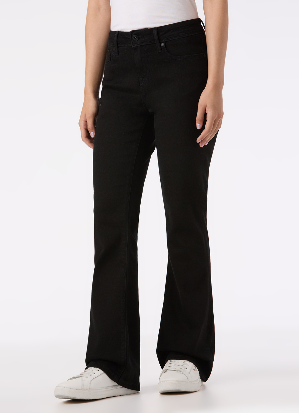 Women Black High Rise Straight Fit Jeans, , large image number 3