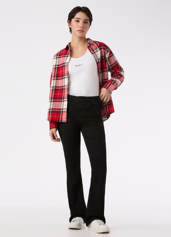 Women Black High Rise Straight Fit Jeans