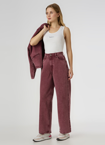 Women Ultra High Rise Wide Leg Jeans