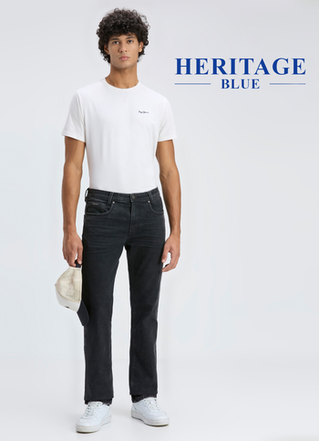 Men Blue Mid Rise Straight Fit Stretchable Jeans