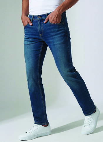 Men Blue Mid Rise Slim Fit Stretchable Jeans