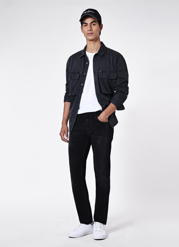 Men Black Mid Rise Slim Fit Stretchable Jeans