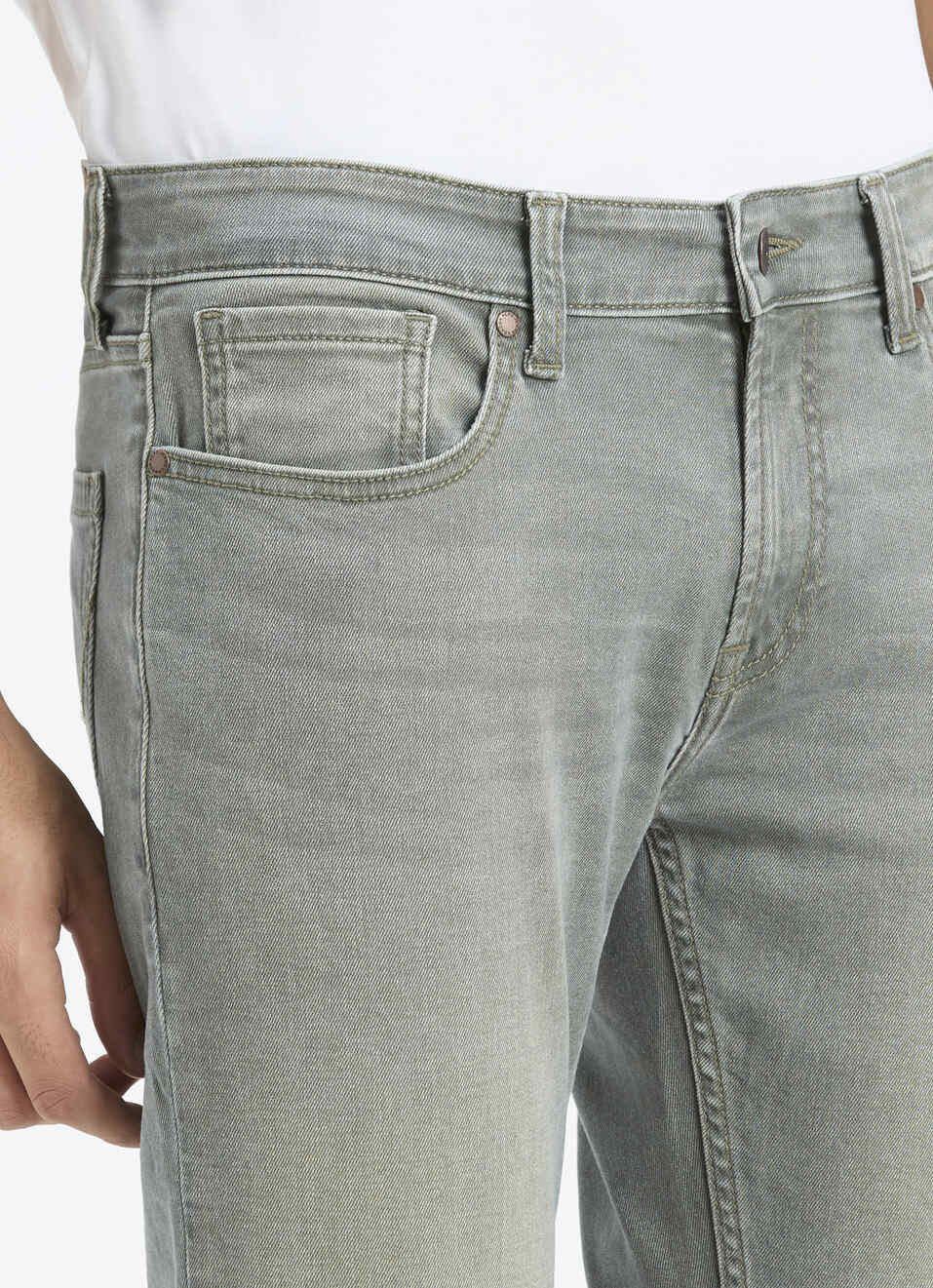 Men Blue Skinny Fit Ankle-length Jeans, , large image number 4