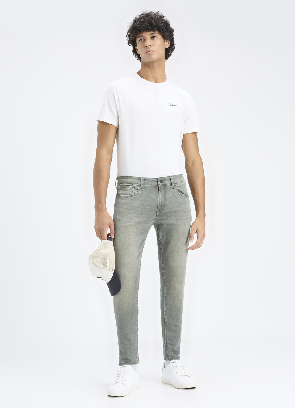 Men Blue Skinny Fit Ankle-length Jeans, , large image number 0