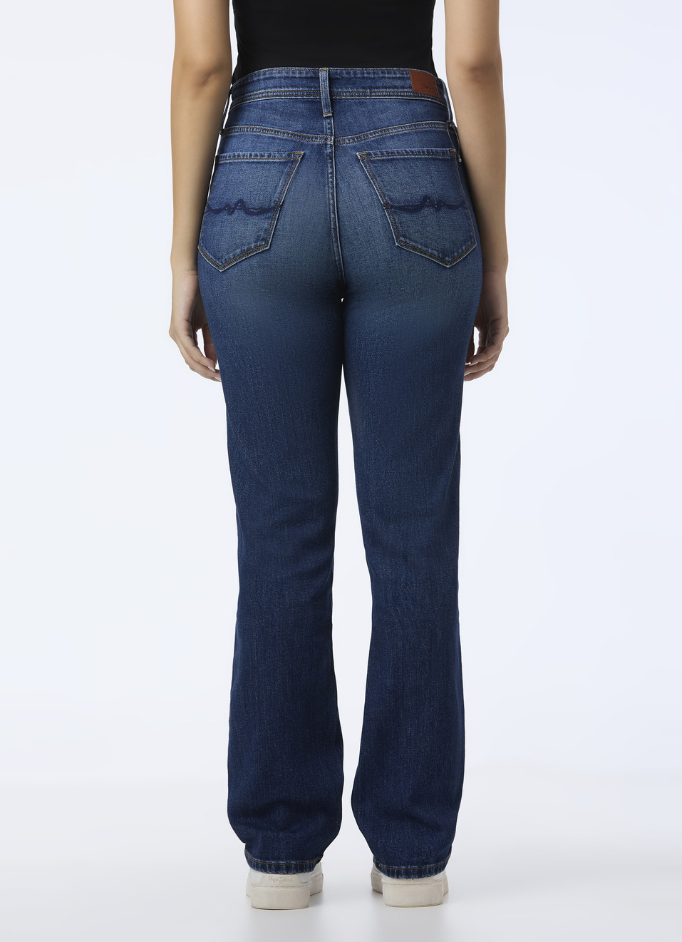 Women Blue High Rise Straight Fit Jeans, , large image number 2