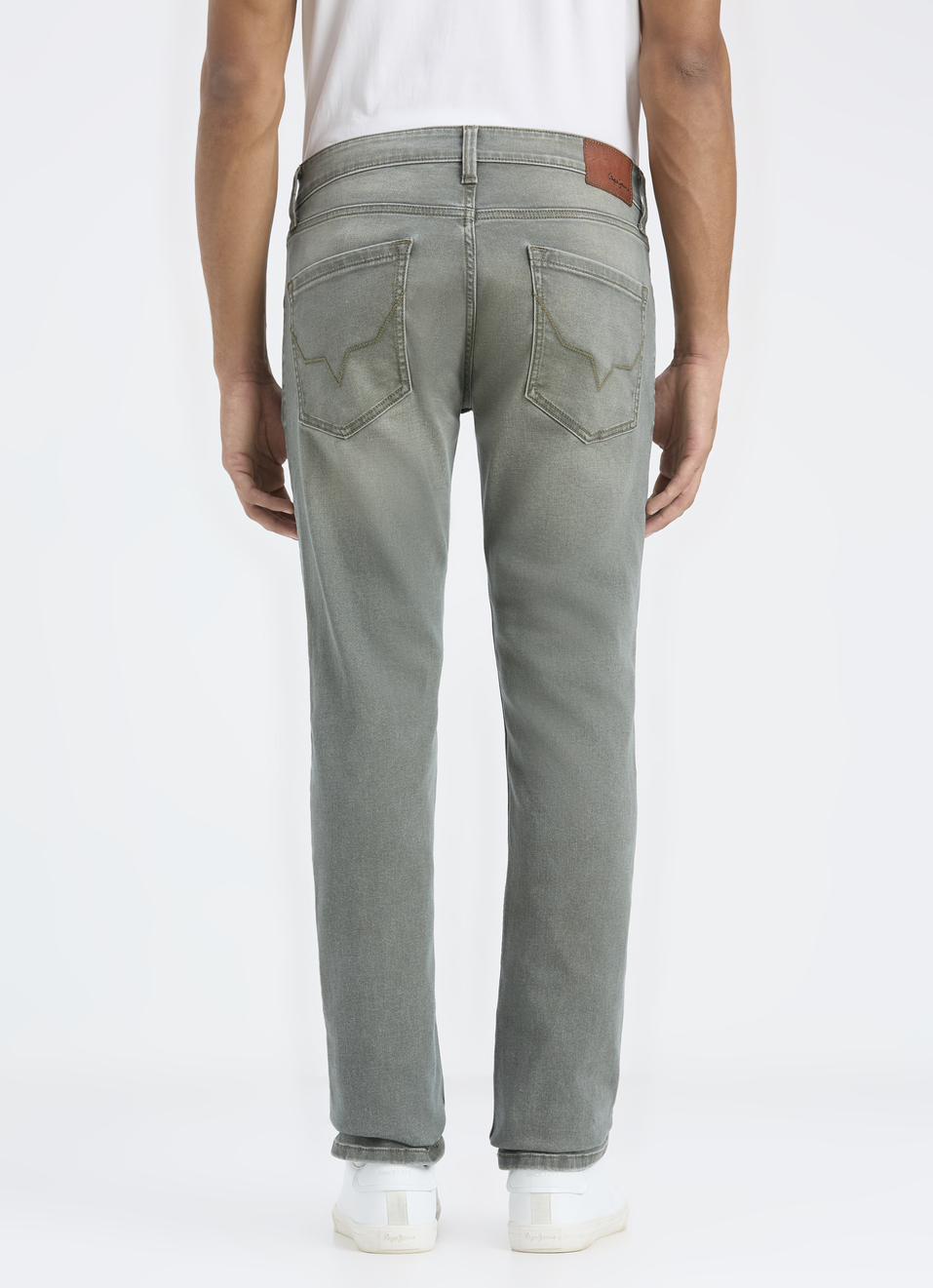 Men Grey Mid Rise Slim Fit Stretchable Jeans, , large image number 2