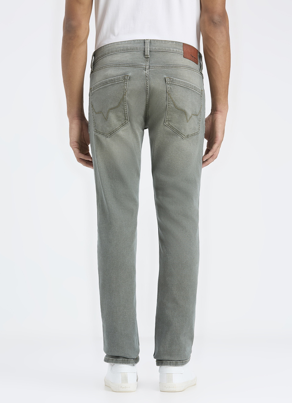 Men Grey Mid Rise Slim Fit Stretchable Jeans, , large image number 4