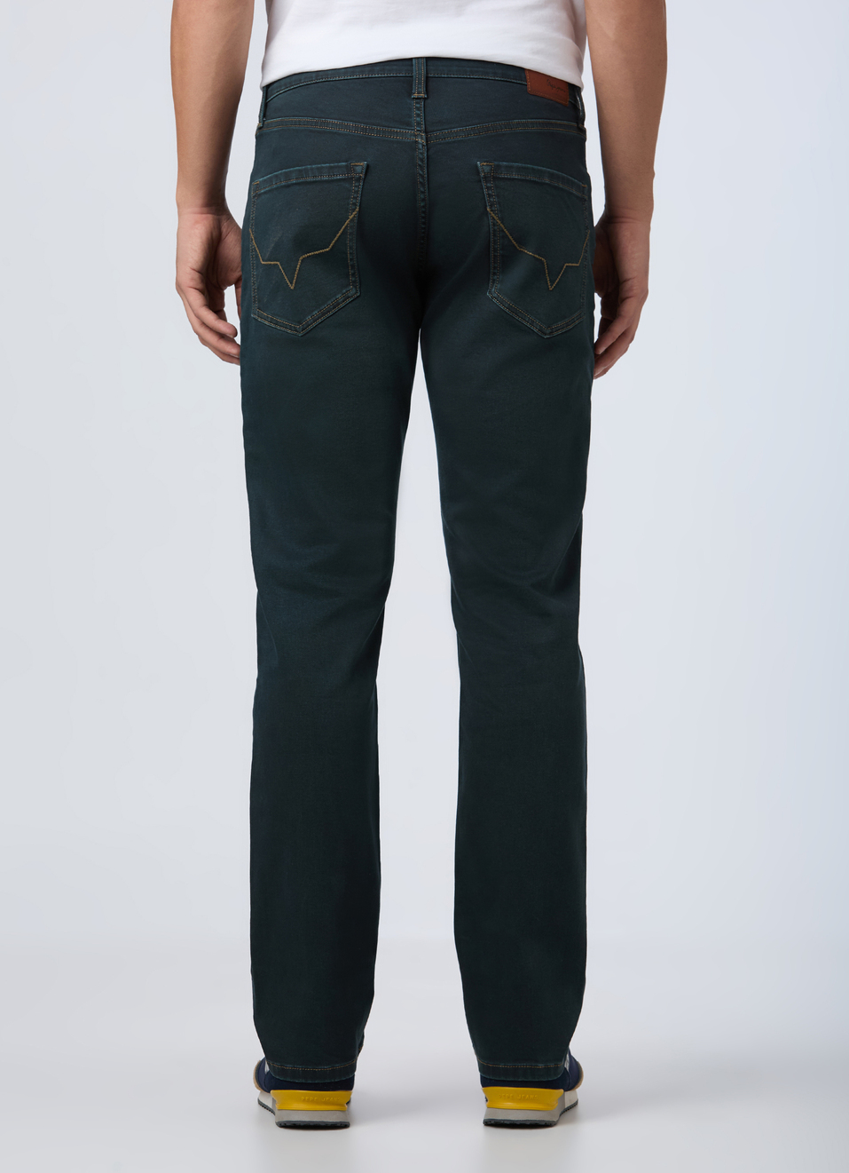 Men Blue Mid Rise Straight Fit Jeans, , large image number 2