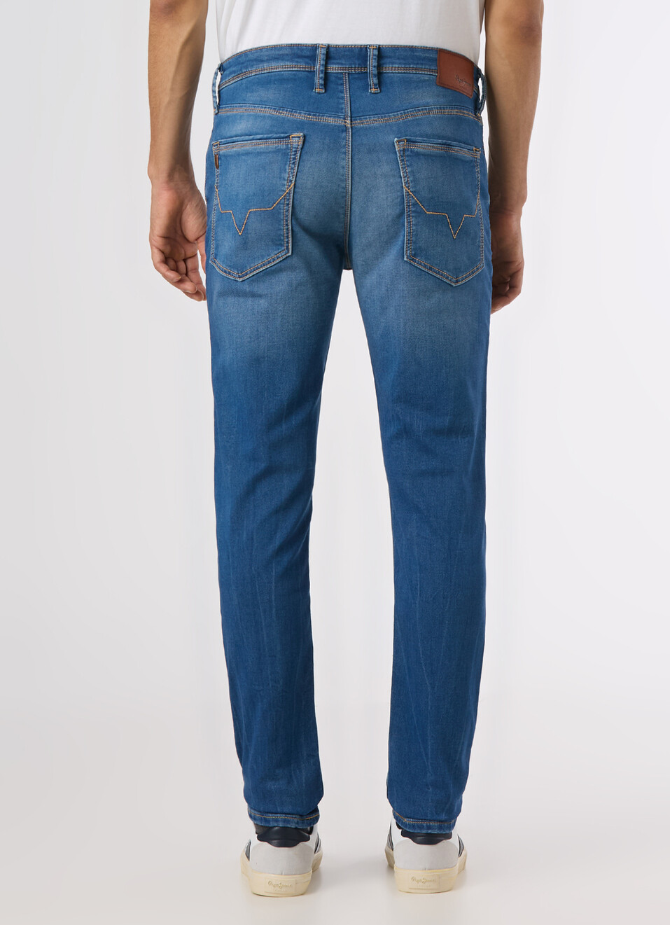 Men Blue Mid Rise Slim Fit Gymindigo Jeans, , large image number 2