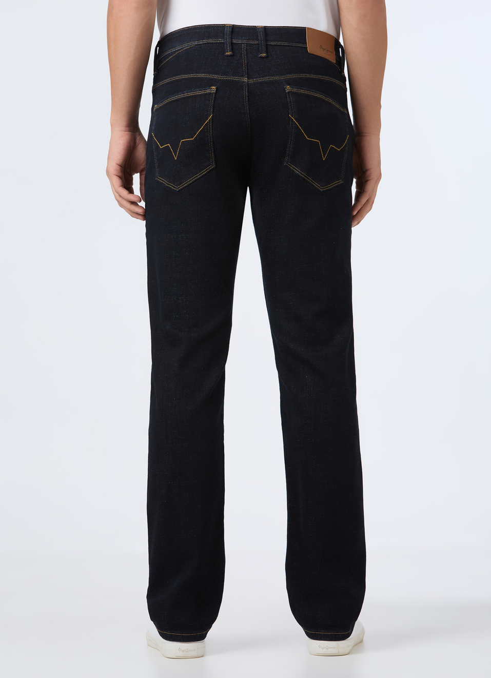 Men Dark Indigo Straight Fit Stretchable Jeans, , large image number 2