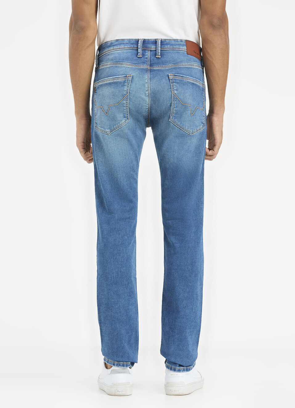 Men Green Mid Rise Slim Fit Gymindigo Jeans, , large image number 4