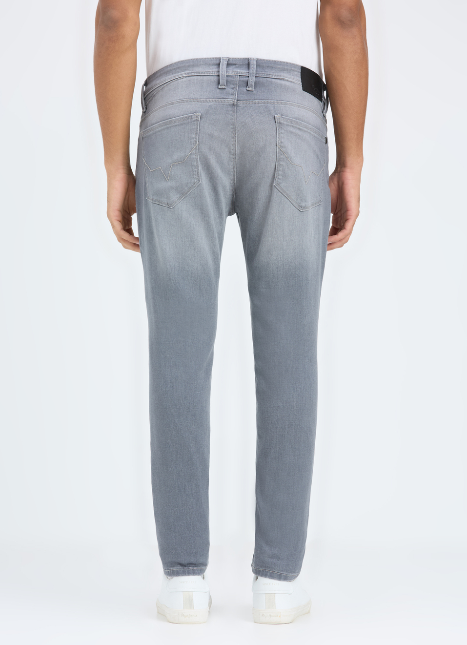 Men Grey Skinny Fit Ankle-length Powerflex Jeans, , large image number 2