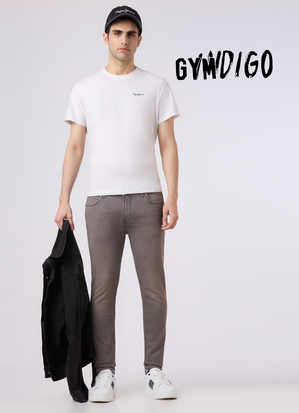 Men Grey Skinny Fit Ankle-length Gymindigo Jeans, , large image number 0