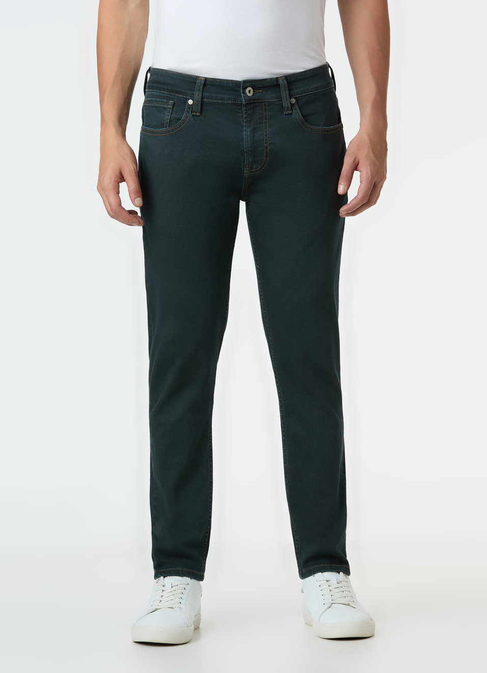 Men Blue Skinny Fit Ankle-length Jeans, , large image number 1