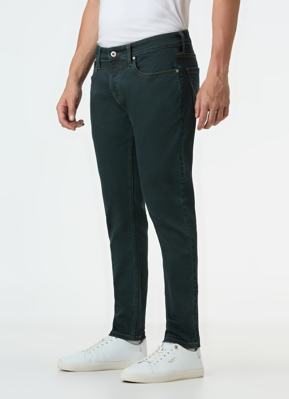 Men Blue Skinny Fit Ankle-length Jeans, , large image number 3