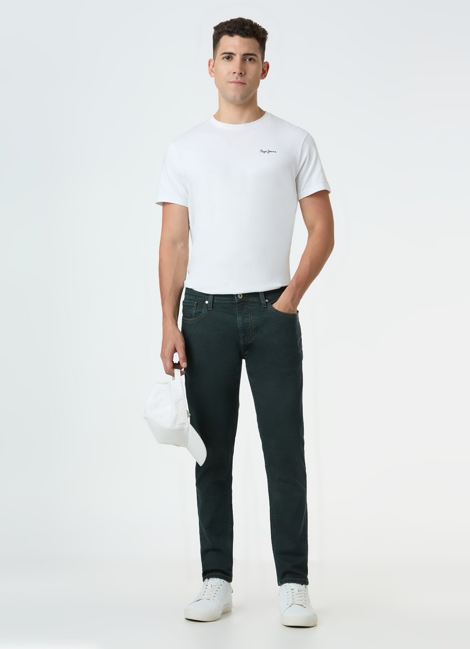 Men Blue Skinny Fit Ankle-length Jeans, , large image number 0