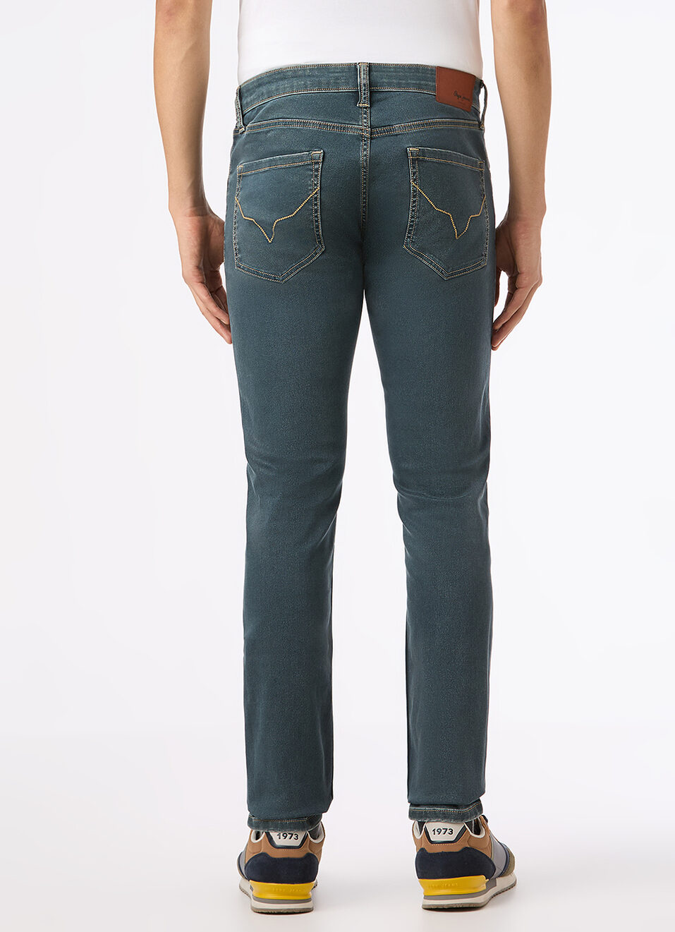 Men Blue Low Rise Slim Fit Stretchable Jeans, , large image number 1