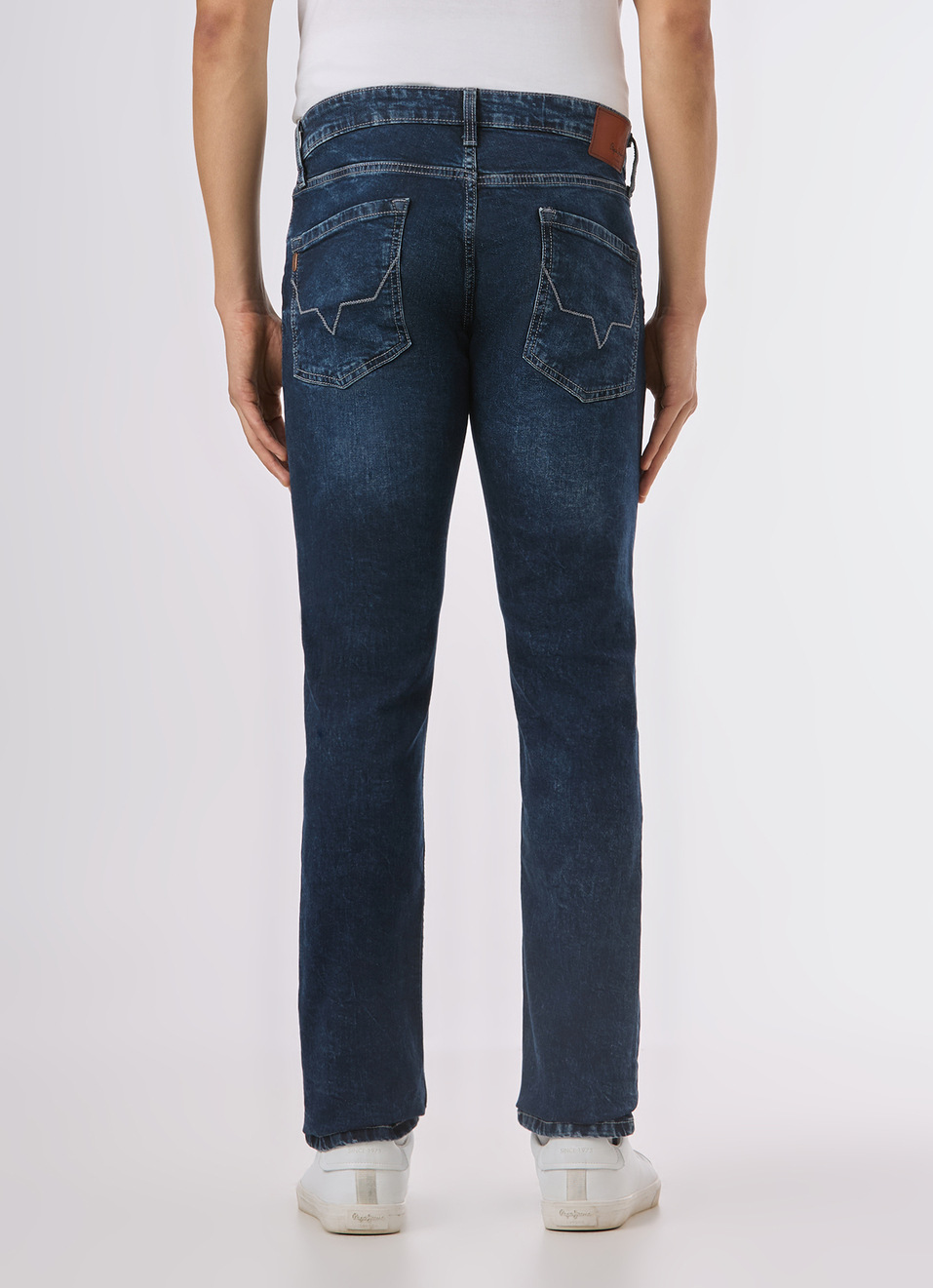 Men Blue Mid Rise Slim Fit Stretchable Jeans, , large image number 2