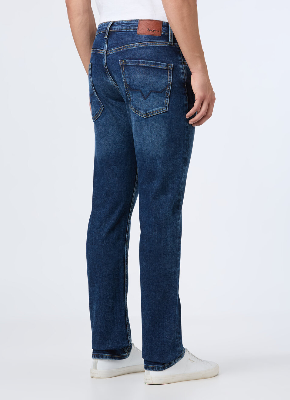 Men Green Mid Rise Straight Fit Strechable Jeans, , large image number 2