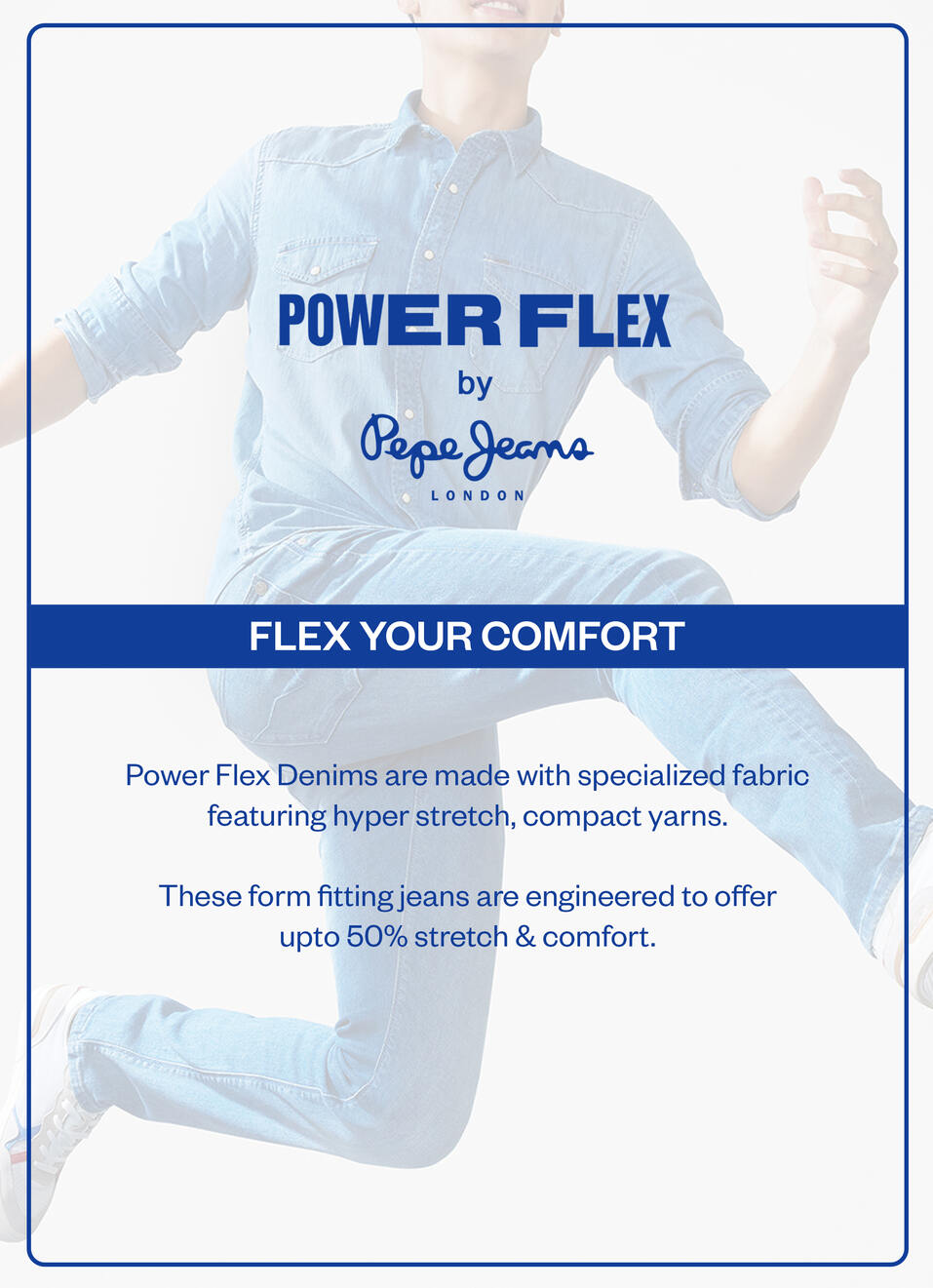 Women Light Blue High Rise Skinny Fit Powerflex Jeans, , large image number 5