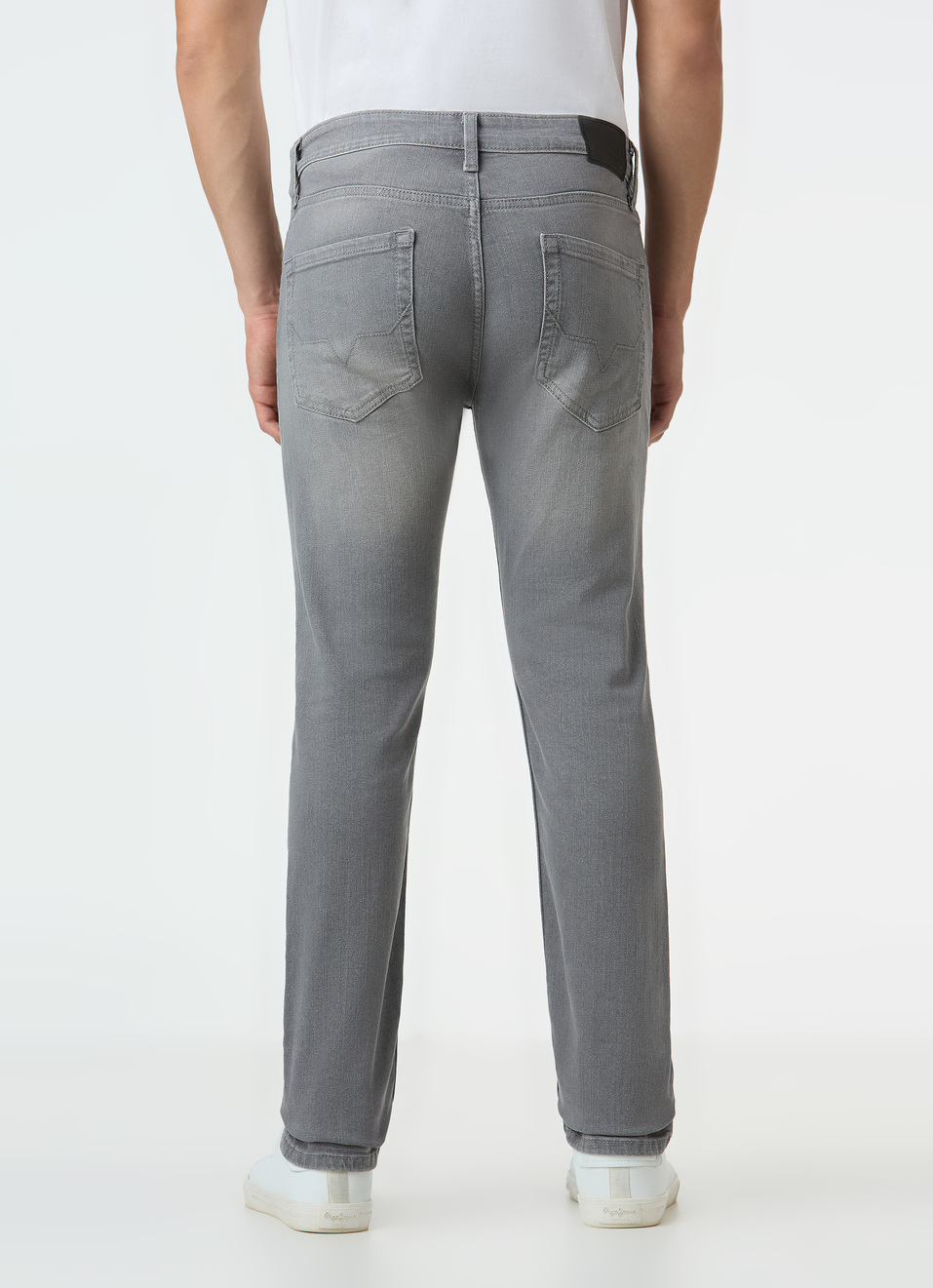 Men Grey Mid Rise Slim Fit Stretchable Jeans, , large image number 2