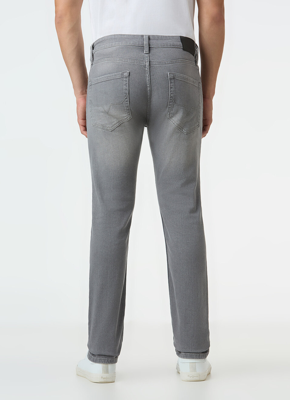 Men Grey Mid Rise Slim Fit Stretchable Jeans, , large image number 4