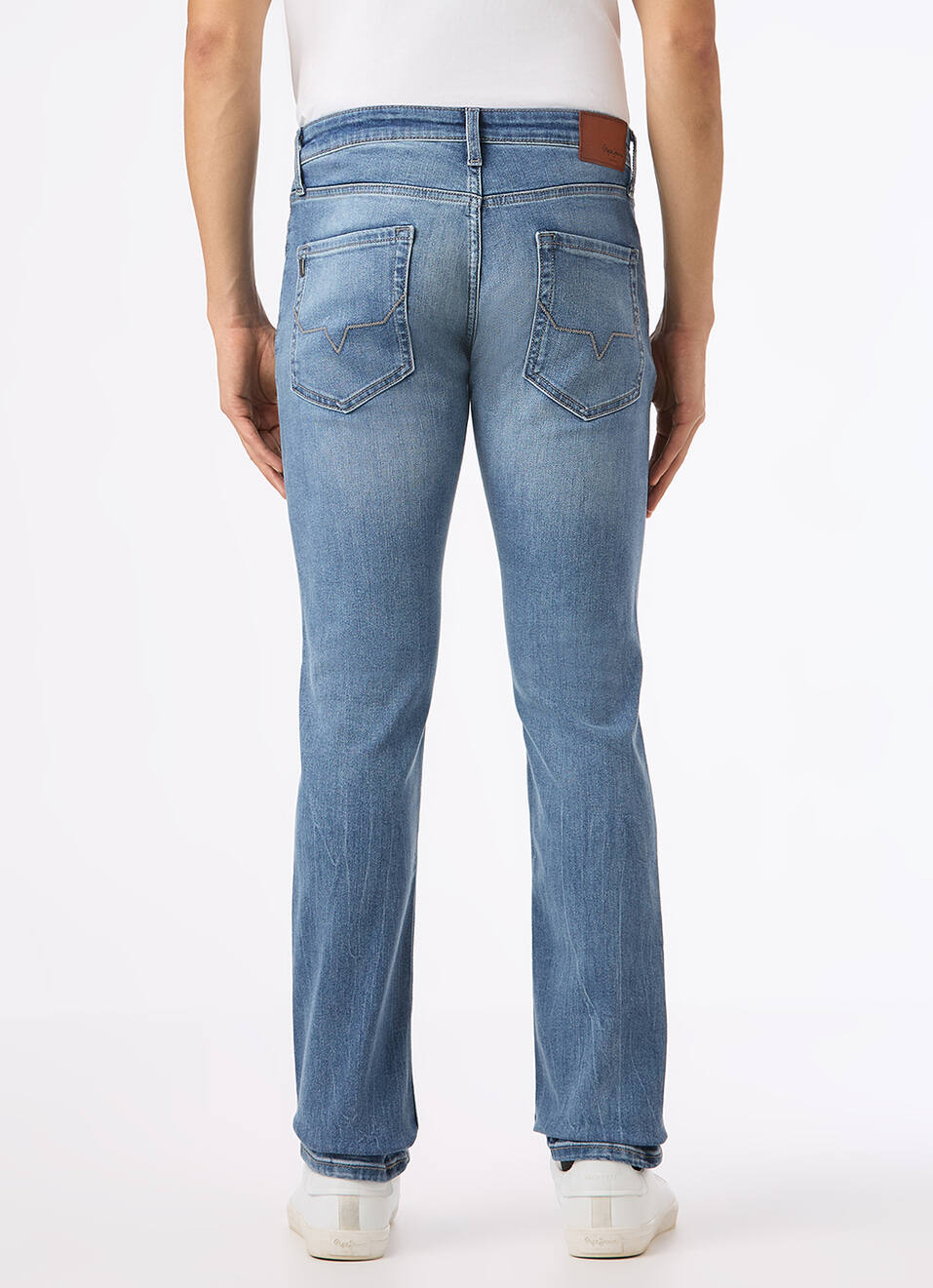 Men Blue Mid Rise Slim Fit Stretchable Jeans, , large image number 2