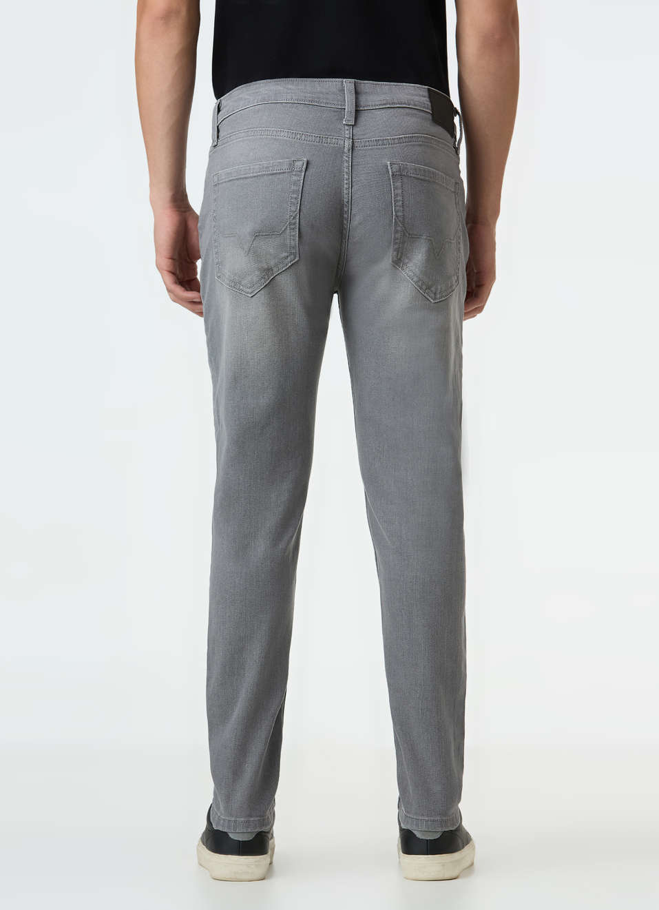 Men Grey Skinny Fit Ankle-length Stretchable Jeans, , large image number 2