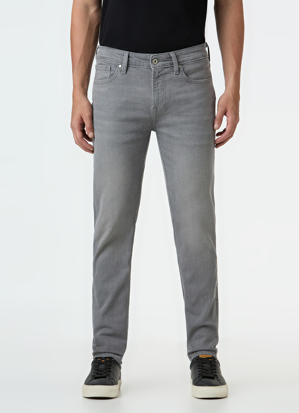 Men Grey Skinny Fit Ankle-length Stretchable Jeans, , large image number 5