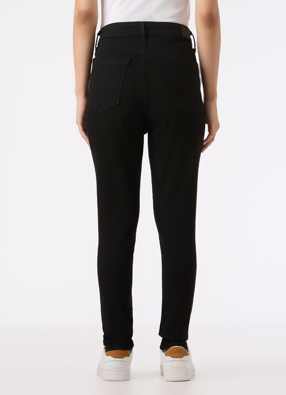 Women Black High Rise Skinny Fit Stretchable Jeans, , large image number 2