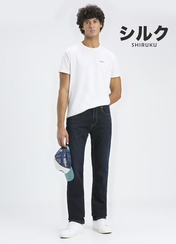 Men Blue Mid Rise Straight Fit Jeans