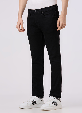 Men Black Slim Fit Low Rise Powerflex Jeans