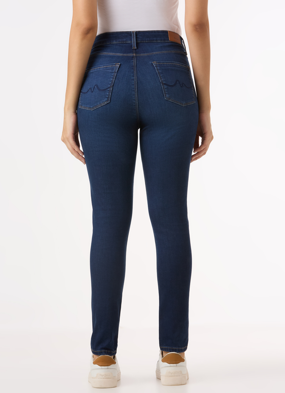 Women Blue Mid Rise Skinny Fit Powerflex Jeans, , large image number 2